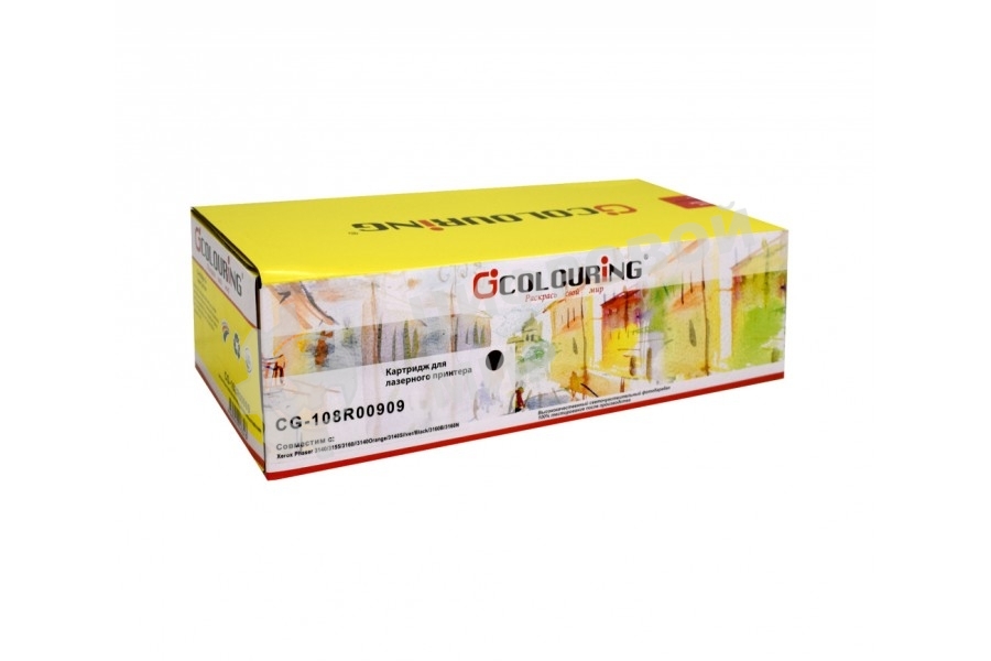 Картридж лазерный Colouring CG-108R00909 черный (2500 стр) для Rank Xerox Phaser 3140/3155/3160B/3160N