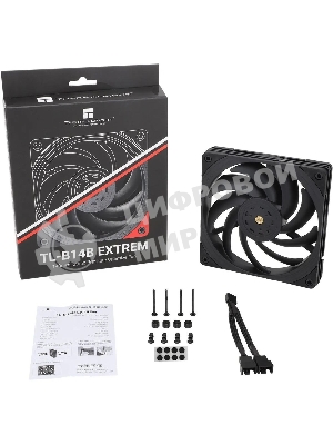 Вентилятор для корпуса Thermalright TL-B14B EXTREM черный, 140 мм, 2000 об/мин, 31.4 дБ, 4 pin