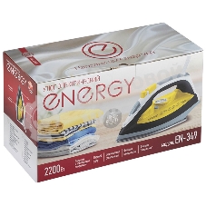 Утюг ENERGY EN-349 желтый/черный, 2200 Вт, 12 г/мин, 280 мл