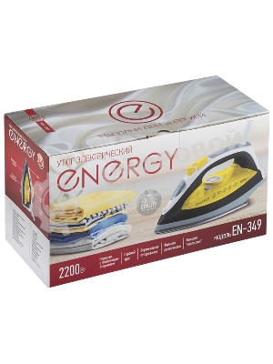 Утюг ENERGY EN-349 желтый/черный, 2200 Вт, 12 г/мин, 280 мл
