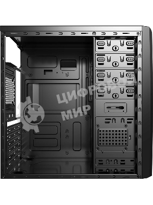 Компьютерный корпус Aerocool/Formula CS-1101 черный без БП ATX 2x120мм 1x140мм 2xUSB 2.0 1xUSB 3.0 audio
