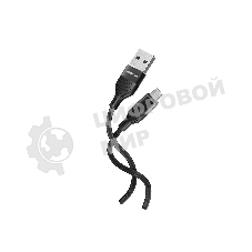 Кабель Smartbuy (iK-12-S72b) S72 MicroUSB черный, 2.4 А, сил., 1м