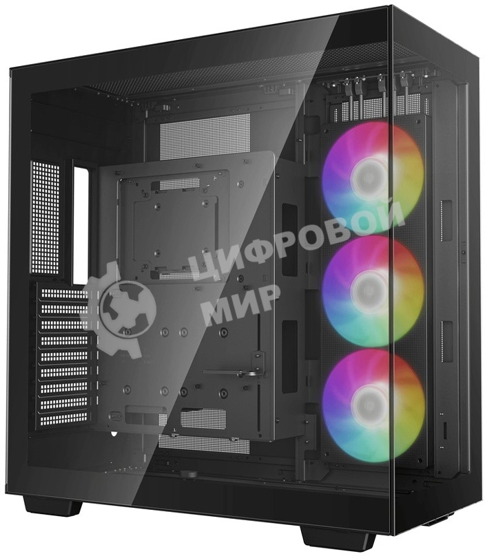 Компьютерный корпус Deepcool CH780 черный (ATX, без БП, ARGb, 4xUSB3.2 Type-A + USB3.2 Type-C) (R-CH780-BKADE41-G-1) MidiTower