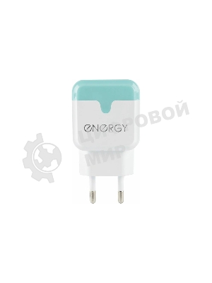 Сетевое зарядное устройство ENERGY ET-33, 2 USB разъема, 2,1А, белый (104291)
