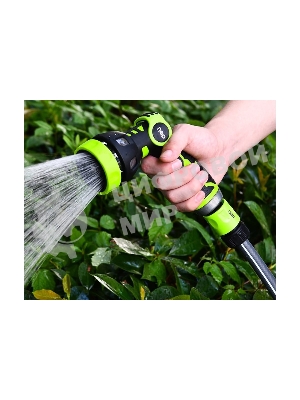 Пистолет-распылитель поливочный бескурковый Deli DL8762 9 режимов распыления, диаметр шланга 3/4