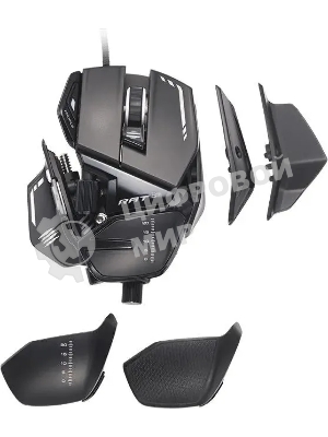 Мышь проводная Mad Catz R.A.T. 8+ черный, 16000 dpi, USB, кнопки - 11