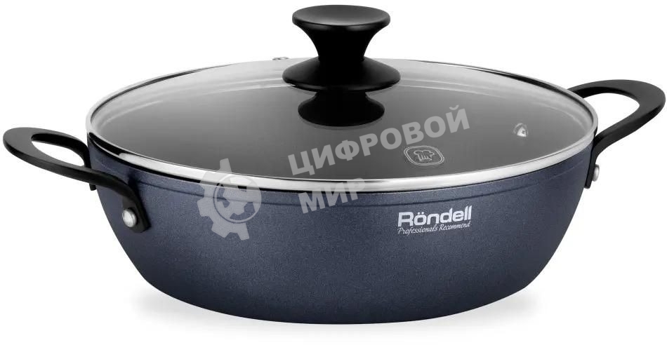 Сотейник Rondell Evolution-R RDA-799, 26 см, с крышкой, графитовый