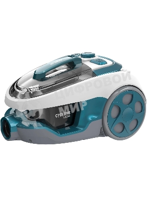 Пылесос Hyundai HYV-C3500 белый/бирюзовый, 380/2220 Вт, уборка сухая, пылесборник контейнер 2.5 л