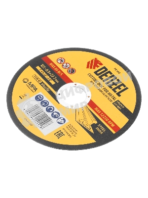 Круг отрезной по металлу Denzel, 125 х 0,8 х 22,2 мм, WA60TBF