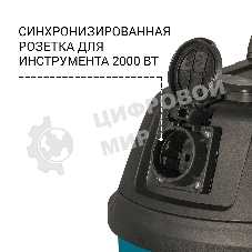 Строительный пылесос Bort BSS-1430-P 1400Вт (уборка: сухая/влажная) синий