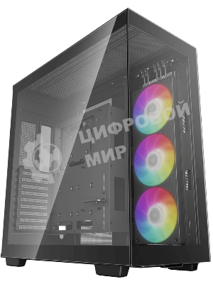 Компьютерный корпус Deepcool CH780 черный (ATX, без БП, ARGb, 4xUSB3.2 Type-A + USB3.2 Type-C) (R-CH780-BKADE41-G-1) MidiTower
