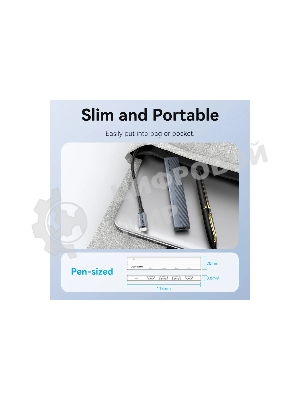 USB-концентратор Vention OTG USB 3.2 Gen 2 Type-C на 4 USB порта + USB-C PD Серый - 0.15м.