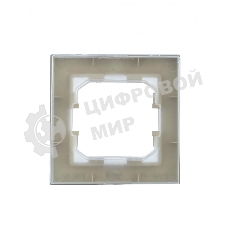 Рамка 1-местная IEK BRITE РУ-1-БрА-4 (BR-M12-44-K47) IP44 4 алюминий