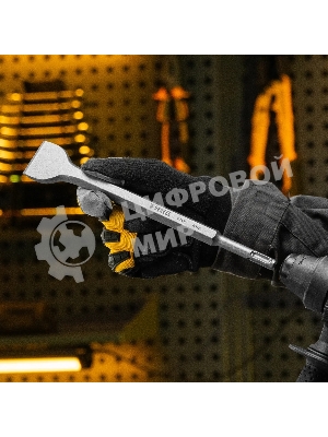 Зубило Denzel 14 х 40 х 250 мм, 40Cr, SDS PLUS