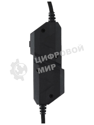 Гарнитура Acer AHW120 чёрный, проводная, USB, подсветка