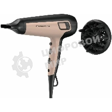 Фен Rowenta CV5E30E0 бежевый/черный, 1900 Вт, ионизация