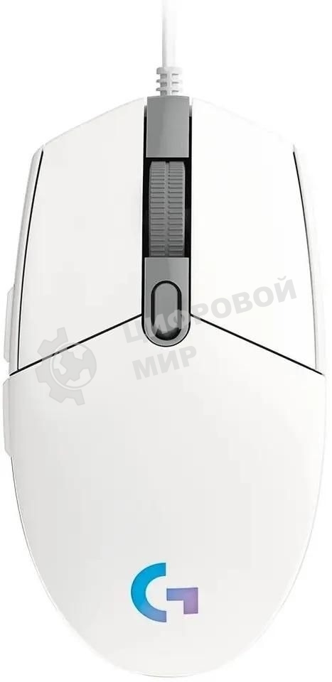 Мышь проводная Logitech G102 LIGHTSYNC белый, 8000 dpi, USB, кнопки - 6