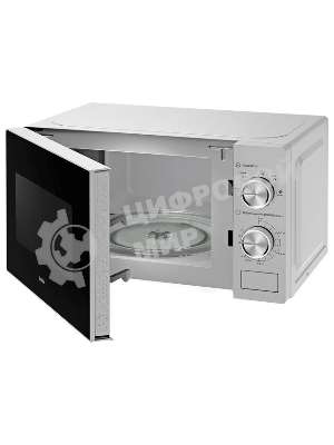 Микроволновая печь BBK 20MWS-764M/S серебристый, 20 л, 700 Вт, переключатели - поворотный механизм
