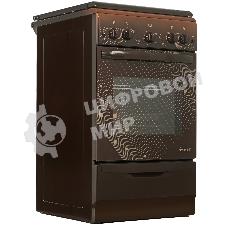 Плита газовая Gefest ПГ 5100-02 0310 коричневый, конфорок 4 шт, духовка 52 л, 50 см x 85 см x 58.5 см