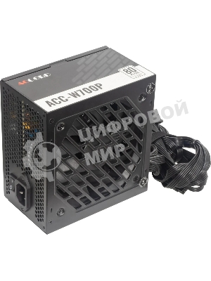 Блок питания Accord ACC-W700P, 700Вт, 80 PLUS WHITE, 120мм, черный