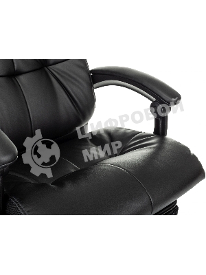 Кресло Бюрократ CH-824MSG-BF черный, экокожа