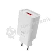 Сетевое зарядное устройство MORE CHOICE (4620202555717) NC07m СЗУ 1USB 2.0A для micro, белый