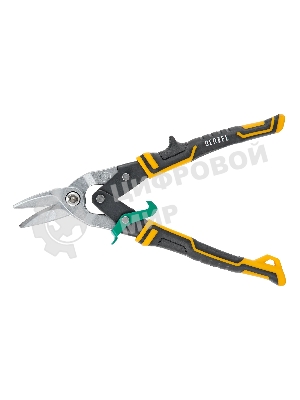 Ножницы по металлу Denzel 270 мм, прямой и правый рез,сталь-СrMo, трехкомп.рук-ки