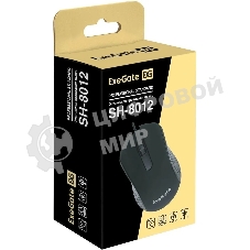 Мышь проводная ExeGate Professional Standard SH-8012 черный, 1000 dpi, USB, кнопки - 3