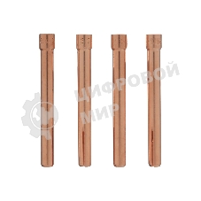 Набор цанг для электрода Denzel 1,6мм, 2,0мм, 2,4мм, 3,2 мм