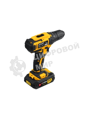 Дрель-шуруповерт STEHER CD-200-1, 20 В, 2 Ач, 45 Нм, бесщеточный