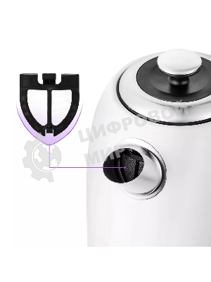 Чайник электрический Kitfort КТ-6603 1.7л. 2200Вт белый (корпус: пластик)