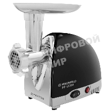 Мясорубка электрическая Maunfeld MF-233BK черный, 1360 Вт, 1.5 кг/мин, реверс, металлический лоток, насадки - 5