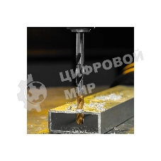 Сверло спиральное по металлу Denzel 9 x 125мм, Р6М5, Golden Tip, многогранная заточка
