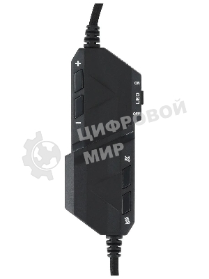 Гарнитура Acer AHW120 чёрный, проводная, USB, подсветка