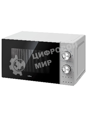 Микроволновая печь BBK 20MWS-764M/S серебристый, 20 л, 700 Вт, переключатели - поворотный механизм