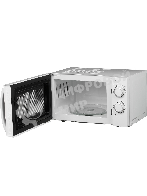 Микроволновая печь Kraft KF20MW7W-102M белый, 20 л, 700 Вт, переключатели - поворотный механизм