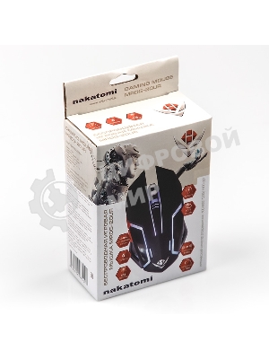 Мышь беспроводная Nakatomi MROG-20UR черный, 2400 dpi, радиоканал, USB, кнопки - 6