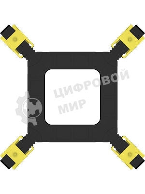 Устройство охлаждения (кулер) PcCooler R95-I черный 95мм алюминий+медь 2800rpm 31.2db 4-pin 95W 60мм