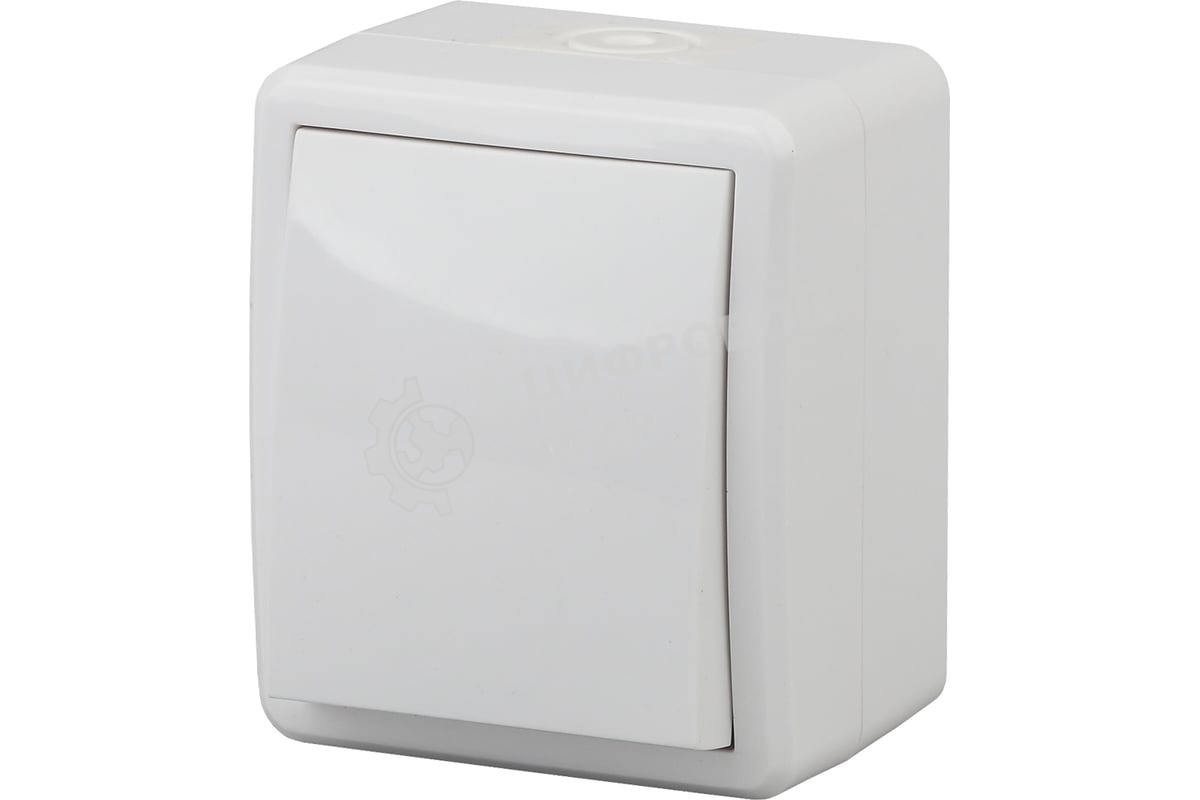 Выключатель 1-кл. ОП ЭРА Эксперт 10А IP54 11-1401-01 250 В 10AX бел.