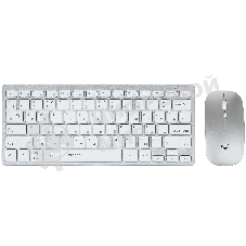 Комплект клавиатура+мышь Qumo Paragon K15/M21 беспроводной, USB, 1600 DPI, белый