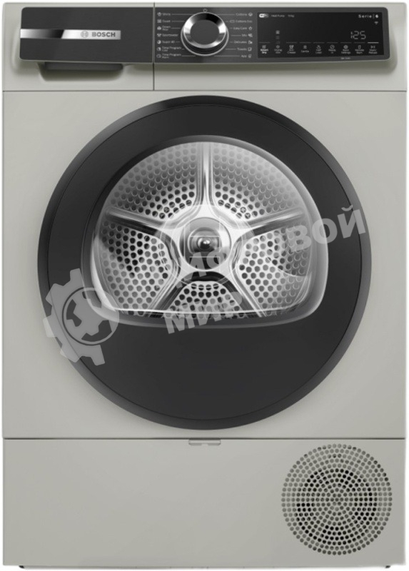 Сушильная машина с тепловым насосом Bosch WQK2521XME Serie 6, макс.загрузка - 10 кг, Класс энергоэфф-ти: A++, LED-дисплей с текстовой информацией. 15 автопрограмм сушки,Easy Clean with A++,габариты: 842x598x613 mm, серебристый