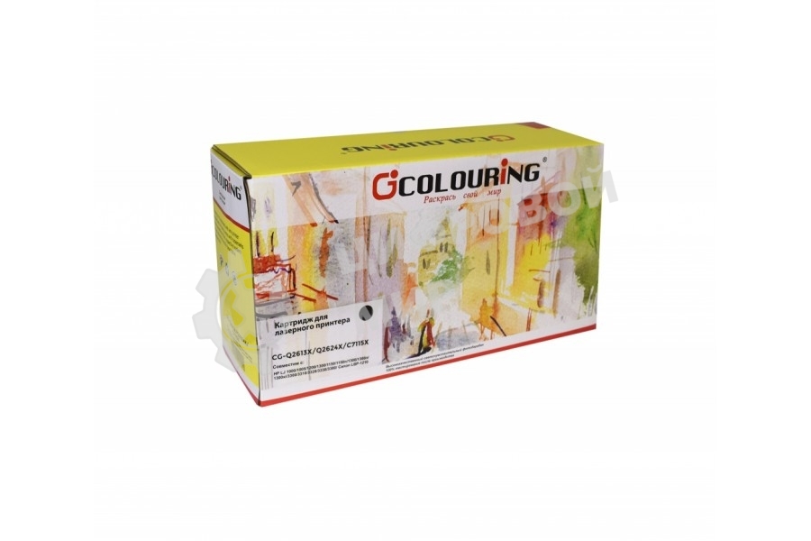 Картридж лазерный Colouring CG-Q2613X/Q2624X/C7115X черный (4000 стр) для HP LJ 1000/1005/1200/1300/1150/1150n/1300/1300n/1300xi/3300/3310/3320/3330/3380 Canon LBP-1210