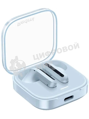 Наушники TWS Xiaomi Redmi Buds 6 Active синий, вкладыши, Bluetooth, до 30 ч