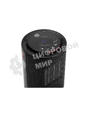 Тепловентилятор керамический Denzel DTFC-1200, черный, 600/1200 Вт, 12 м2, 3 режима, термостат