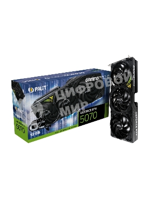 Видеокарта Palit PA-RTX 5070 GAMINGPRO-S OC 12Gb RTX 5070 12Gb 192bit GDDR7 2325/28000 HDMIx1 DPx3 HDCP Ret