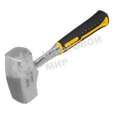 Кувалда Denzel 2 кг, цельнометаллическая, двухкомпонентная рукоятка