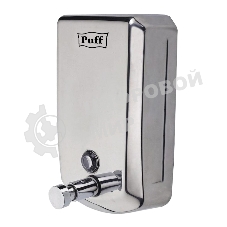 Дозатор для жидкого мыла из нерж. стали Puff-8708, хром, 800 мл, с ключом, 19х12х12 см