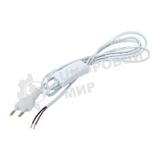 Шнур EKF ASB-610 для бра с выключателем 2м 2х0.5кв.мм