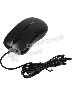 Мышь проводная A4Tech OP-560NU черный, 1200 dpi, USB, кнопки - 3