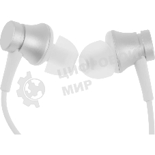 Проводные наушники Xiaomi Mi In-Ear Headphones Basic серебристый, внутриканальные, Jack 3.5 мм